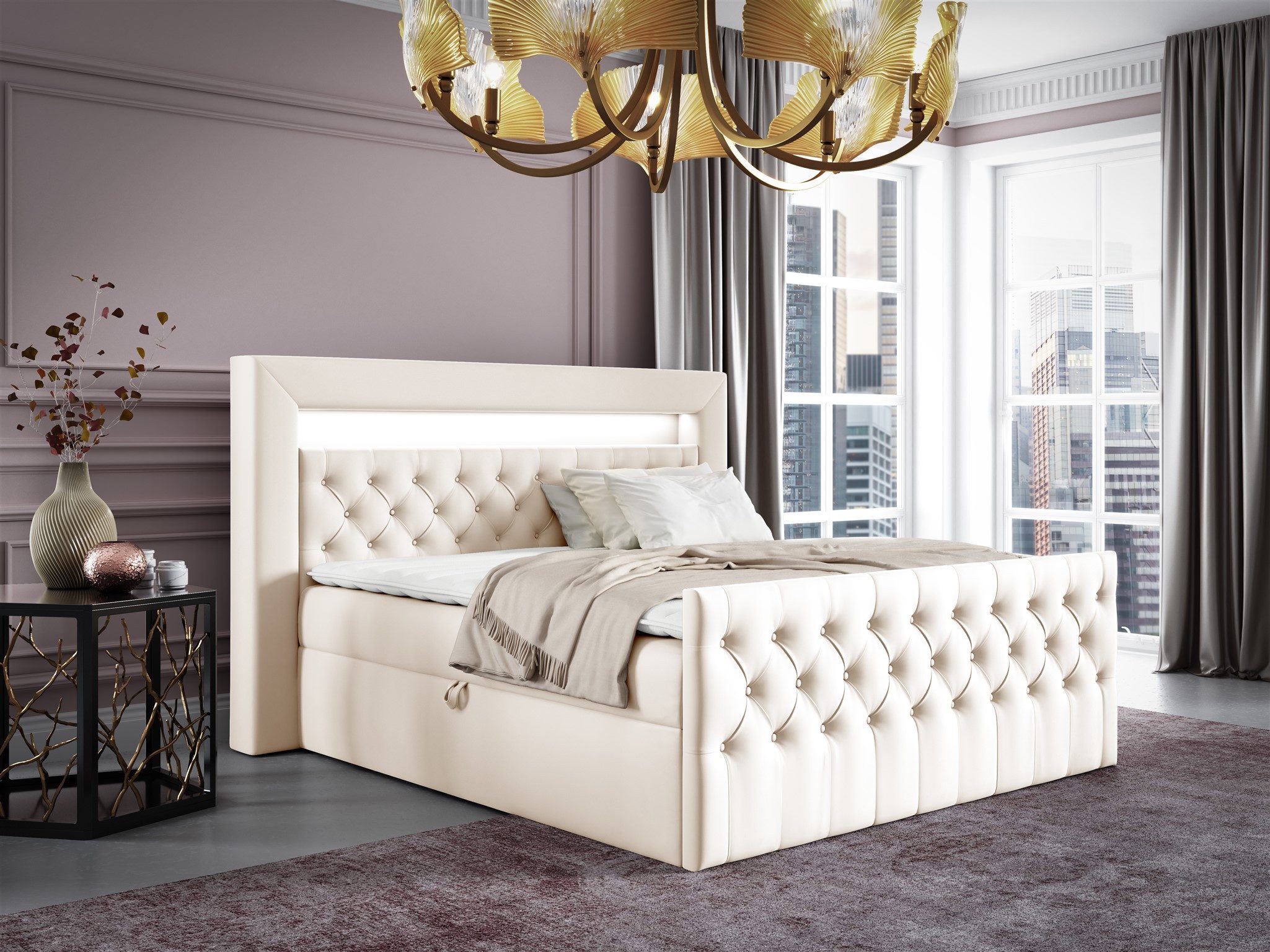 Fun Möbel Boxbett Schlafzimmerbett SEVRA Nr.4 günstig online kaufen