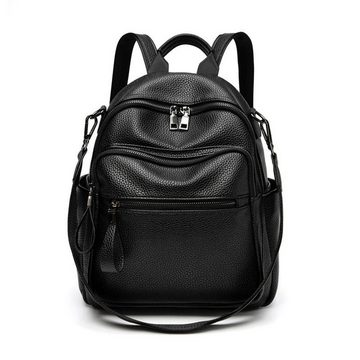 AUKUU Freizeitrucksack Rucksack Damenmode Vielseitiger multifunktionaler Damenrucksack, Weiches Leder Große Kapazität Reisetasche