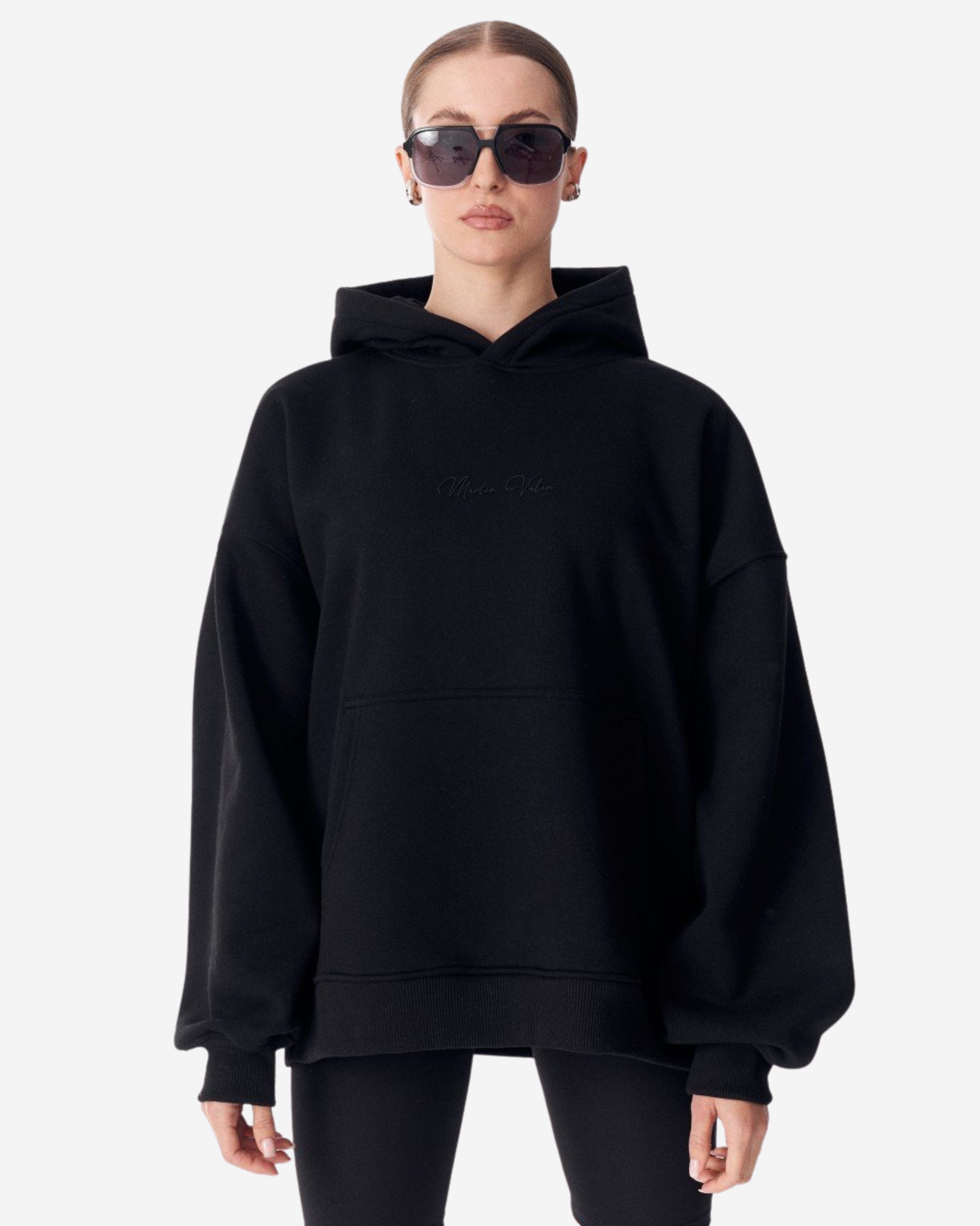 Martin Valen Kapuzensweatshirt Monarch Kapuzenpullover - Schwarze Schlaufe