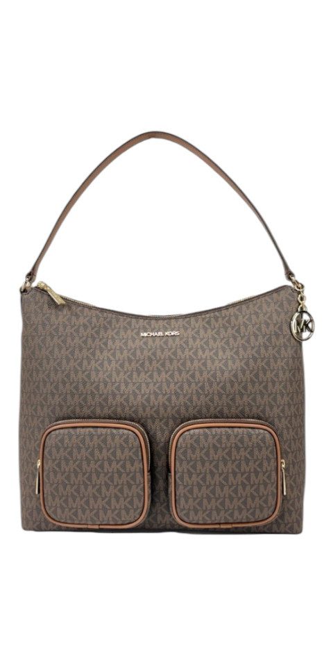 MICHAEL KORS Handtasche Michael Kors Merritt Large Cargo Shoulder Bag Braun Damen Handtasche