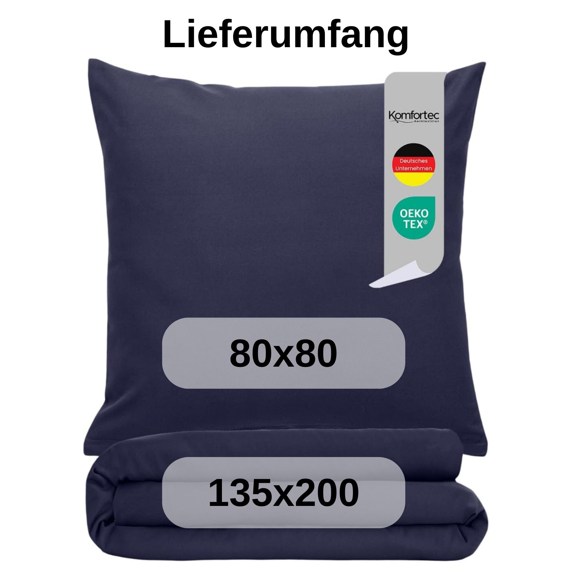 Komfortec Bettwäsche Premium, 135 x 200 bis 220 x 240 cm, 6 verschiedene Gr günstig online kaufen