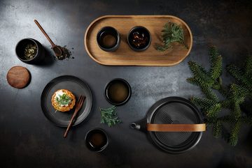 ASA SELECTION Teekanne kitchen'art Teekanne mit Holzgriff black 0,6l