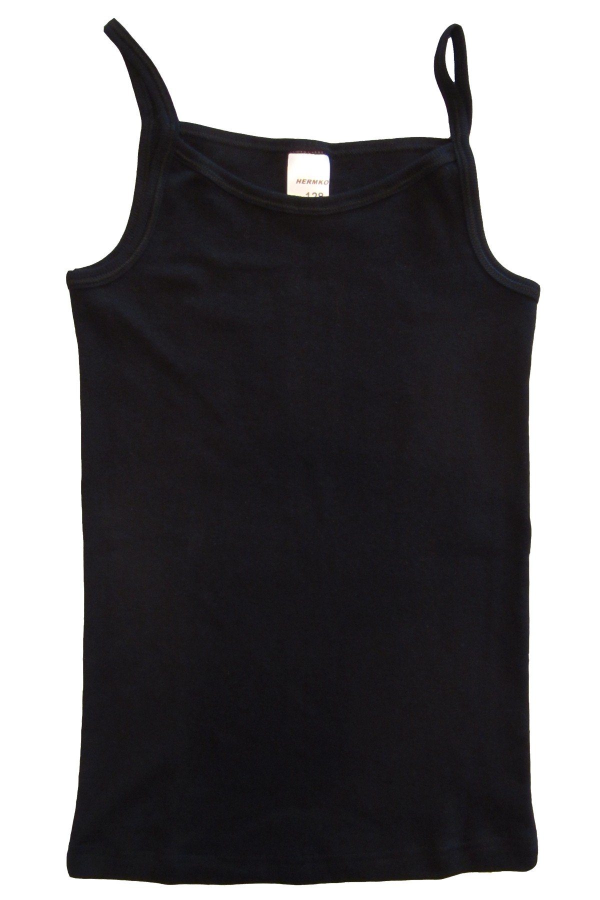 HERMKO Achseltop 2460 100 % Bio-Baumwolle, Trägerhemd, Spaghettiträger, Top, basic, weich