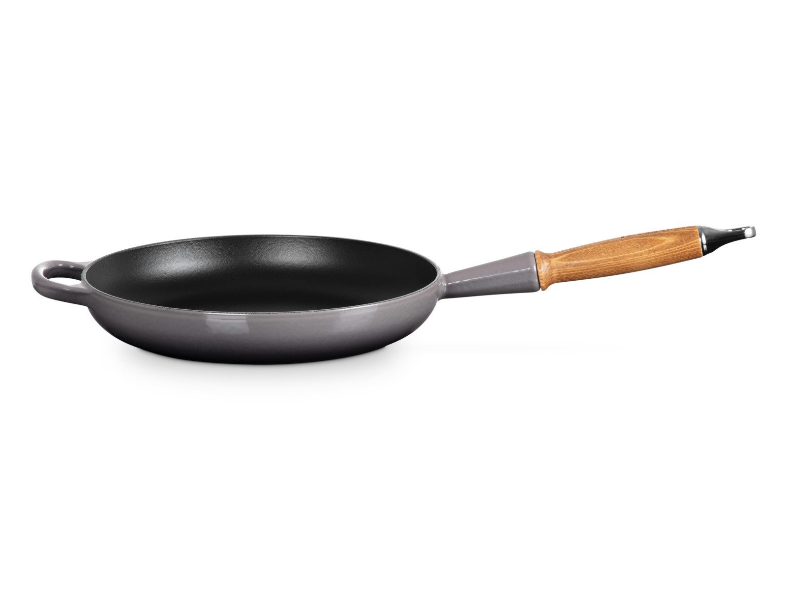 LE CREUSET Bratpfanne Brat- und Servierpfanne Signature mit Holzgriff flint 26cm