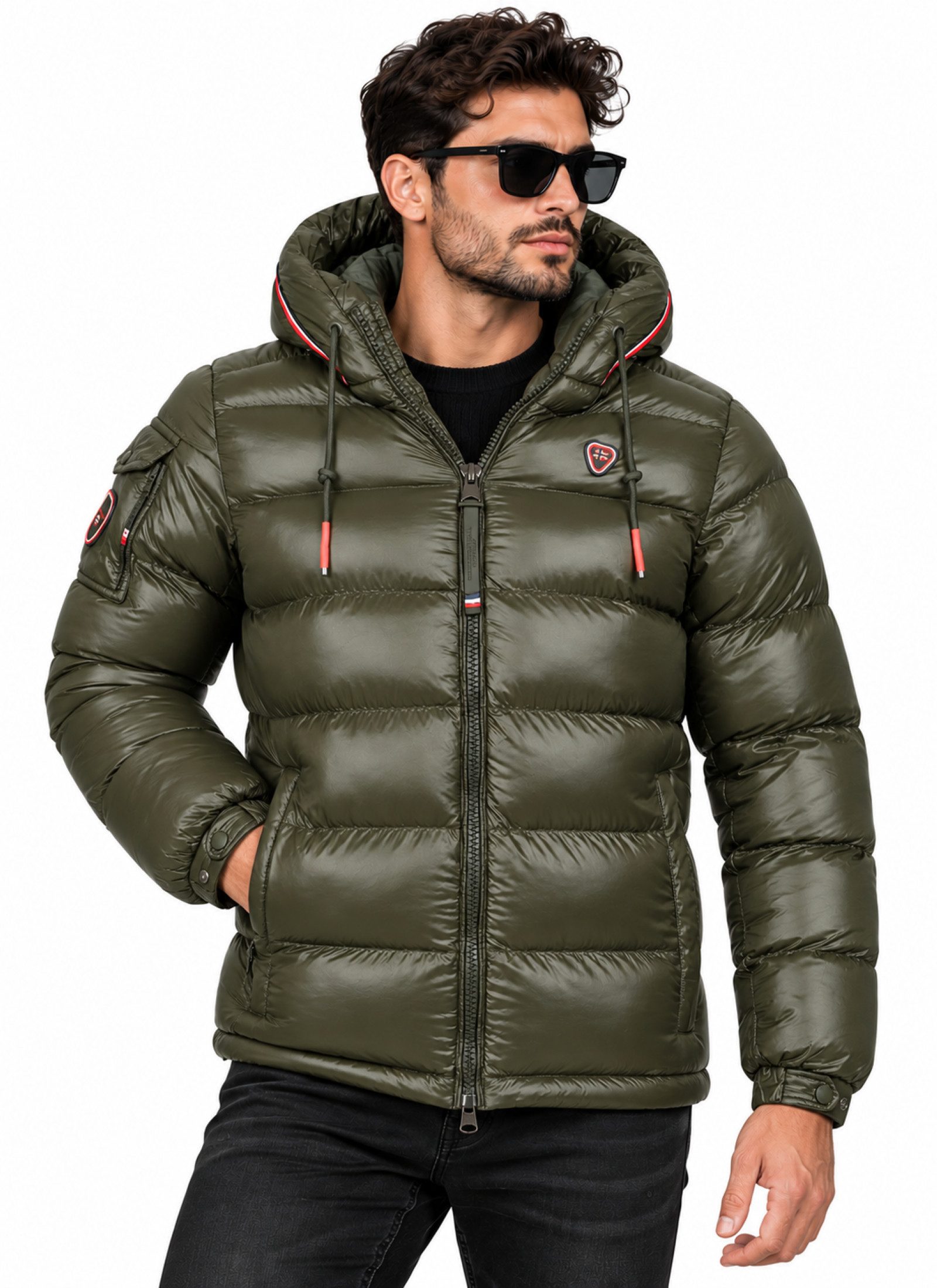 Geographical Norway Steppjacke Herren Winterjacke Parka Outdoor Funktions Stepp jacke warm wattiert