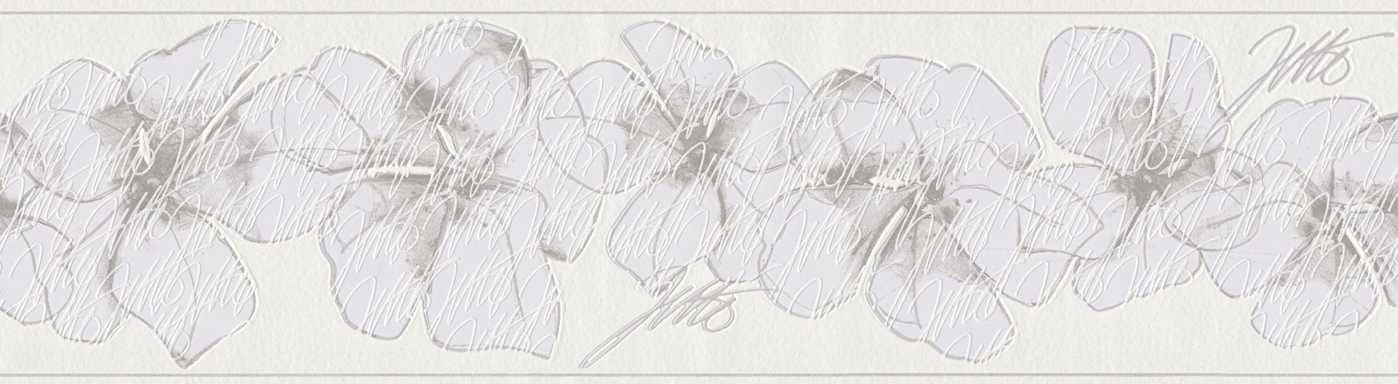 A.S. Grau Vinyltapete, Wandtapete Papiertapete Blumen Blumentapete Création 959913 Tapete