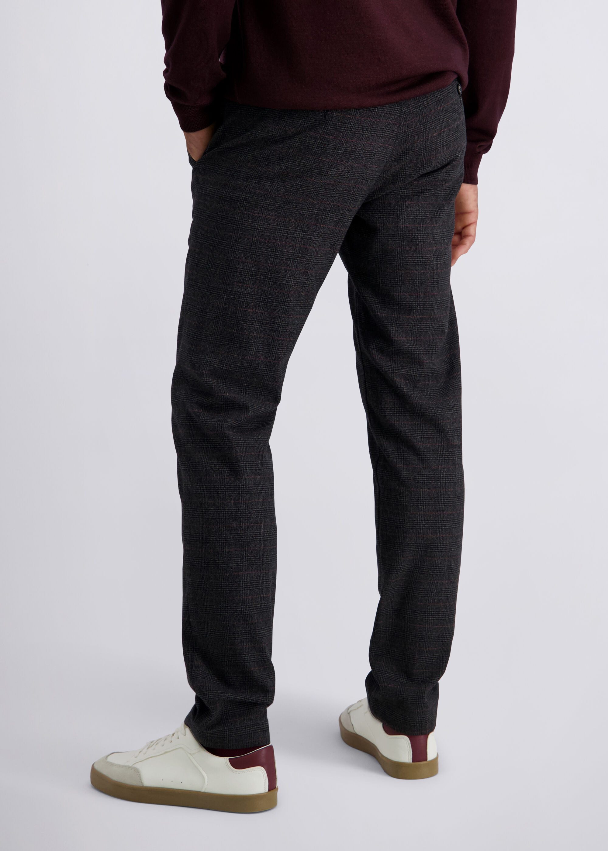 Pierre Cardin Stoffhose Calais mit feinem Karomuster