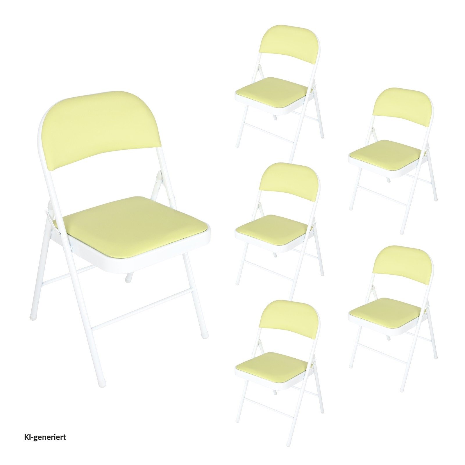 HTI-Living Klappstuhl Klappstühle 6er Set Wedigo Grün (Set, 6 St), Küchenstuhl Campingstuhl Bestuhlung Events