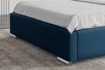 Stylefy Polsterbett Salvio (Schlafzimmerbett, Bett), 120/140/160/180/200x200 cm, wahlweise mit Bettkasten, mit Lattenrost