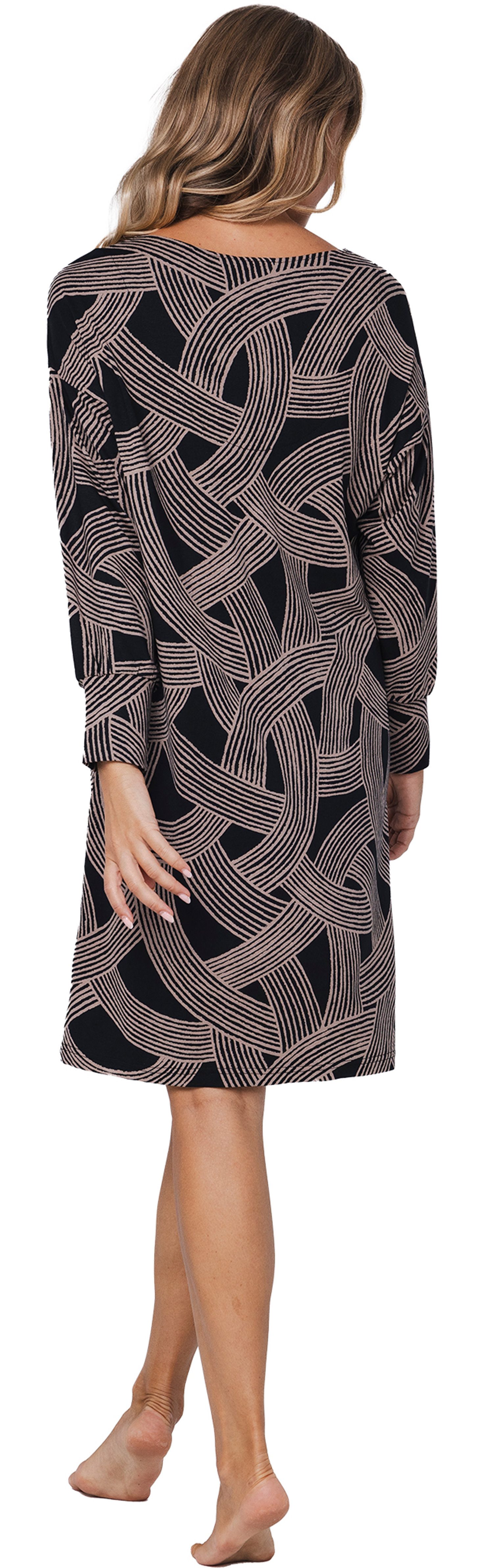 Pastunette Nachthemd Damen Schlafshirt mit langem Arm (1-tlg) Modisches Design
