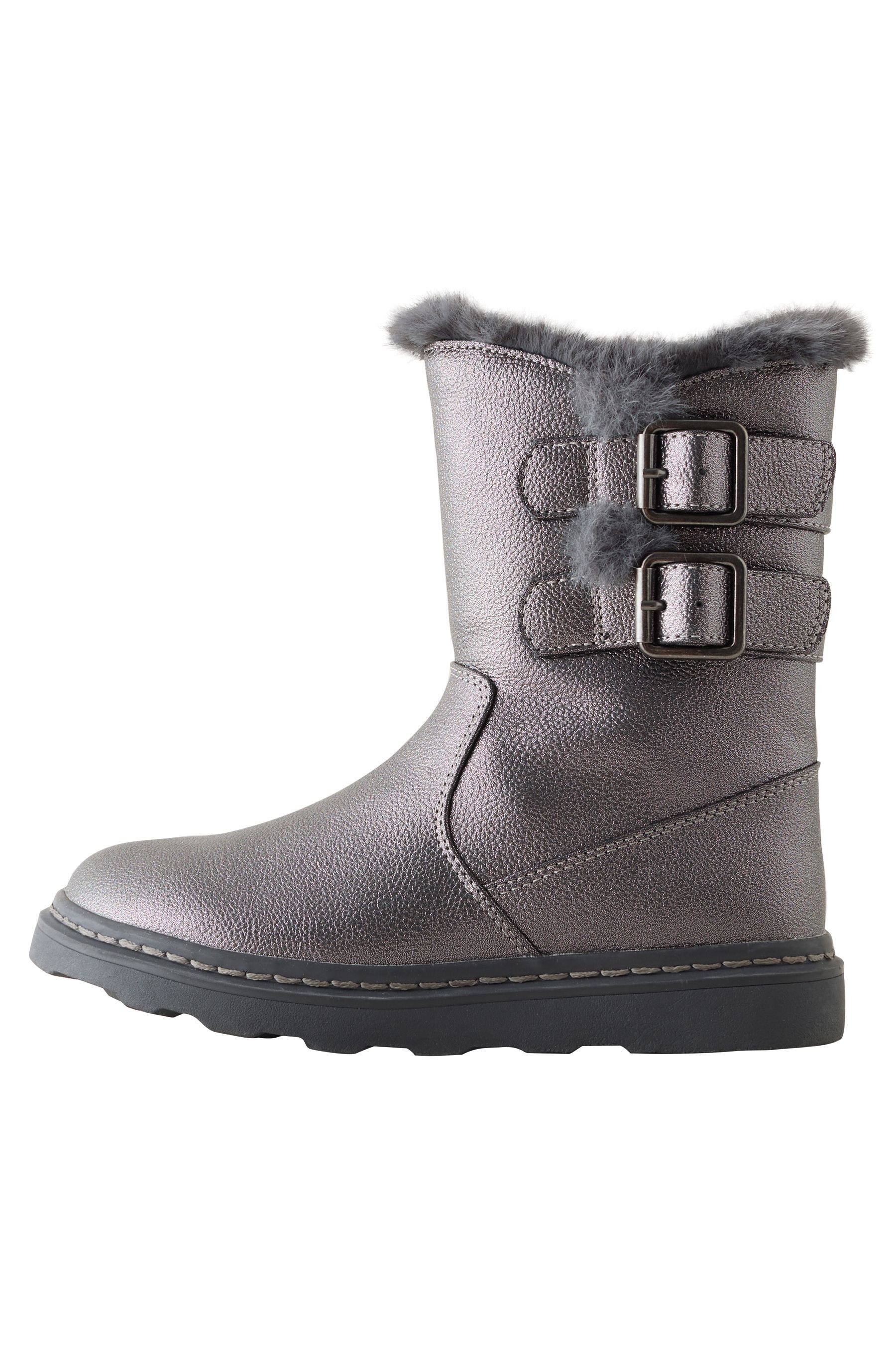 Next Schnallenstiefel mit Kunstfellfutter Stiefel (1-tlg)