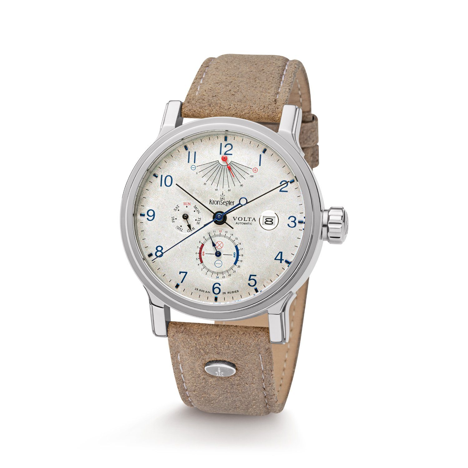 Automatikuhr Volta Herrenuhr mit Lederband
