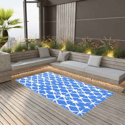 Outdoorteppich »Outdoor-Teppich Blau und Weiß 80x150 cm PP«, vidaXL