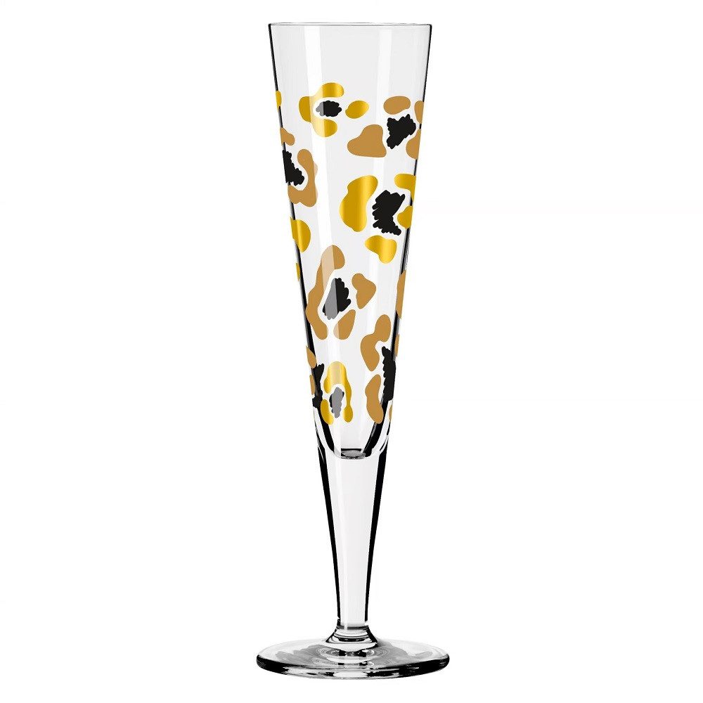 Ritzenhoff Sektglas Ritzenhoff Goldnacht Champus-Duett A. Vasconcelos H25 2er Set, Kristallglas