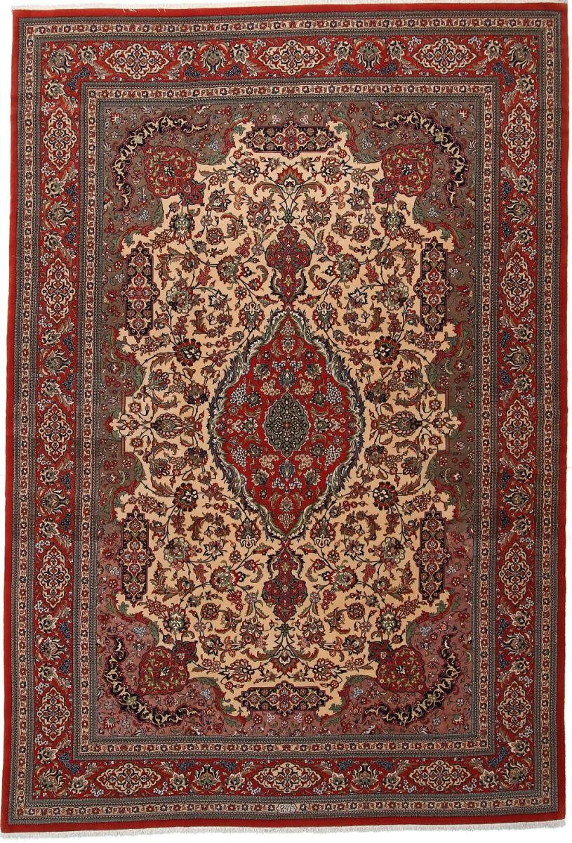 Handgeknüpfter Orientteppich 10 Nain Orientteppich rechteckig, Ghom Trading, / Perserteppich, Höhe: 259x387 mm