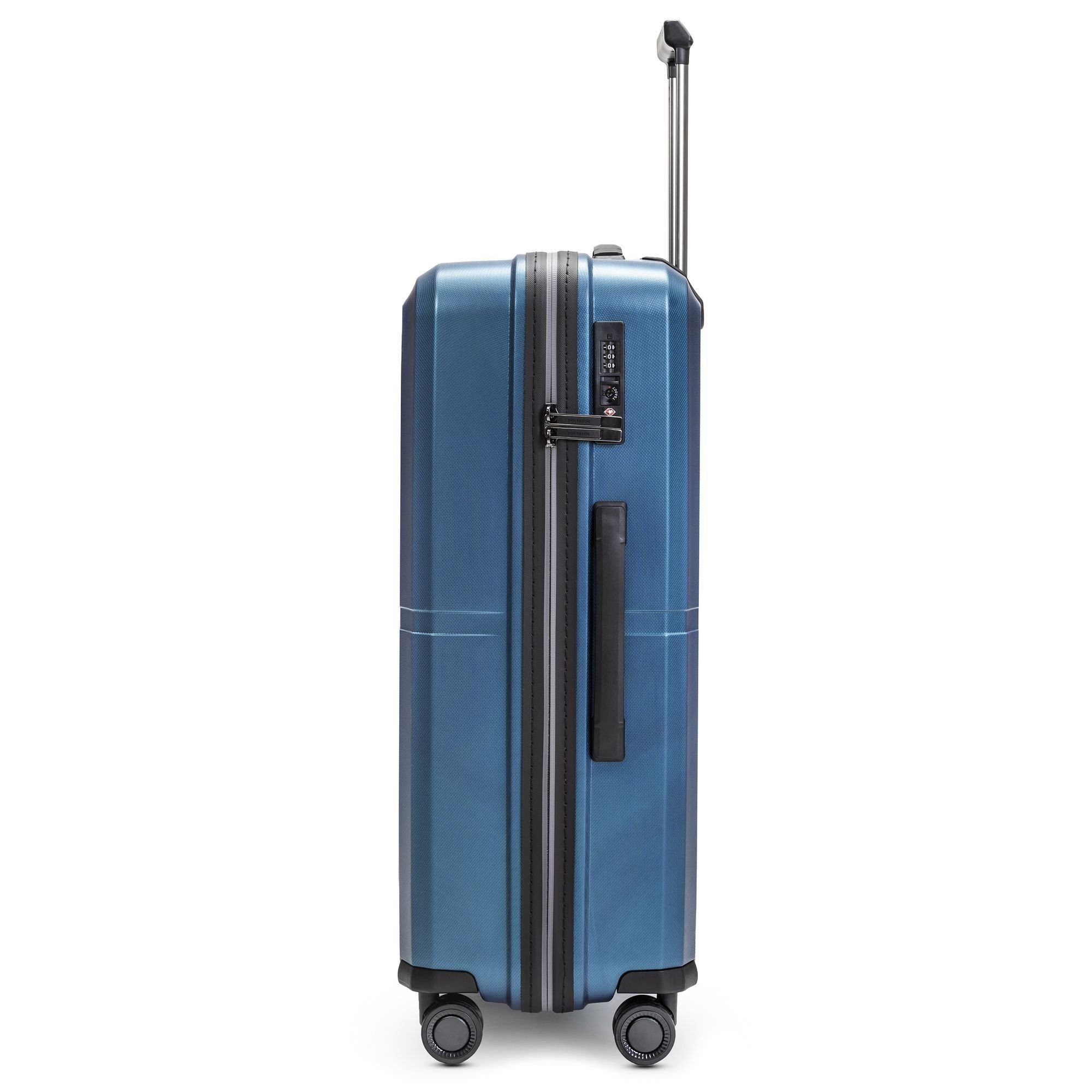 tlg), Trolleyset Polypropylen 01, 2 (3-teilig, 3 metallic dark-blue Collection Rollen, 4 Pactastic