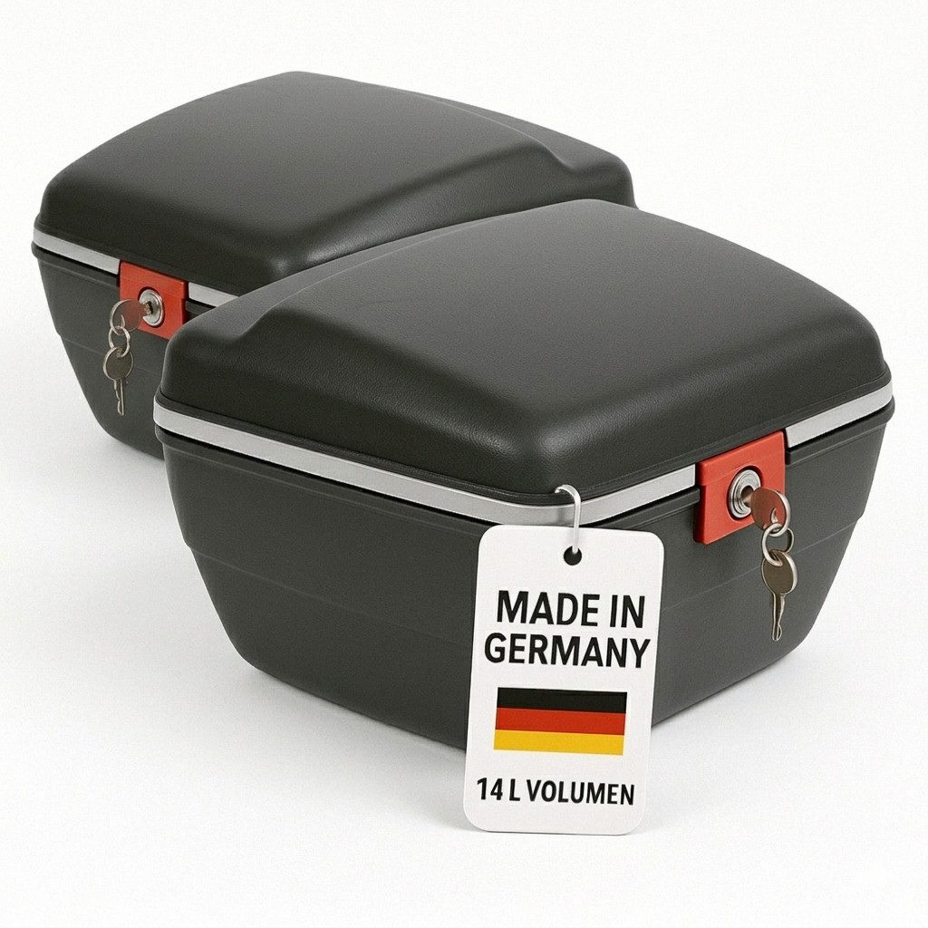 Thiru Fahrradkoffer - Touring-Tresor 14L - Fahrradkoffer - Abschließbar & diebstahlsicher