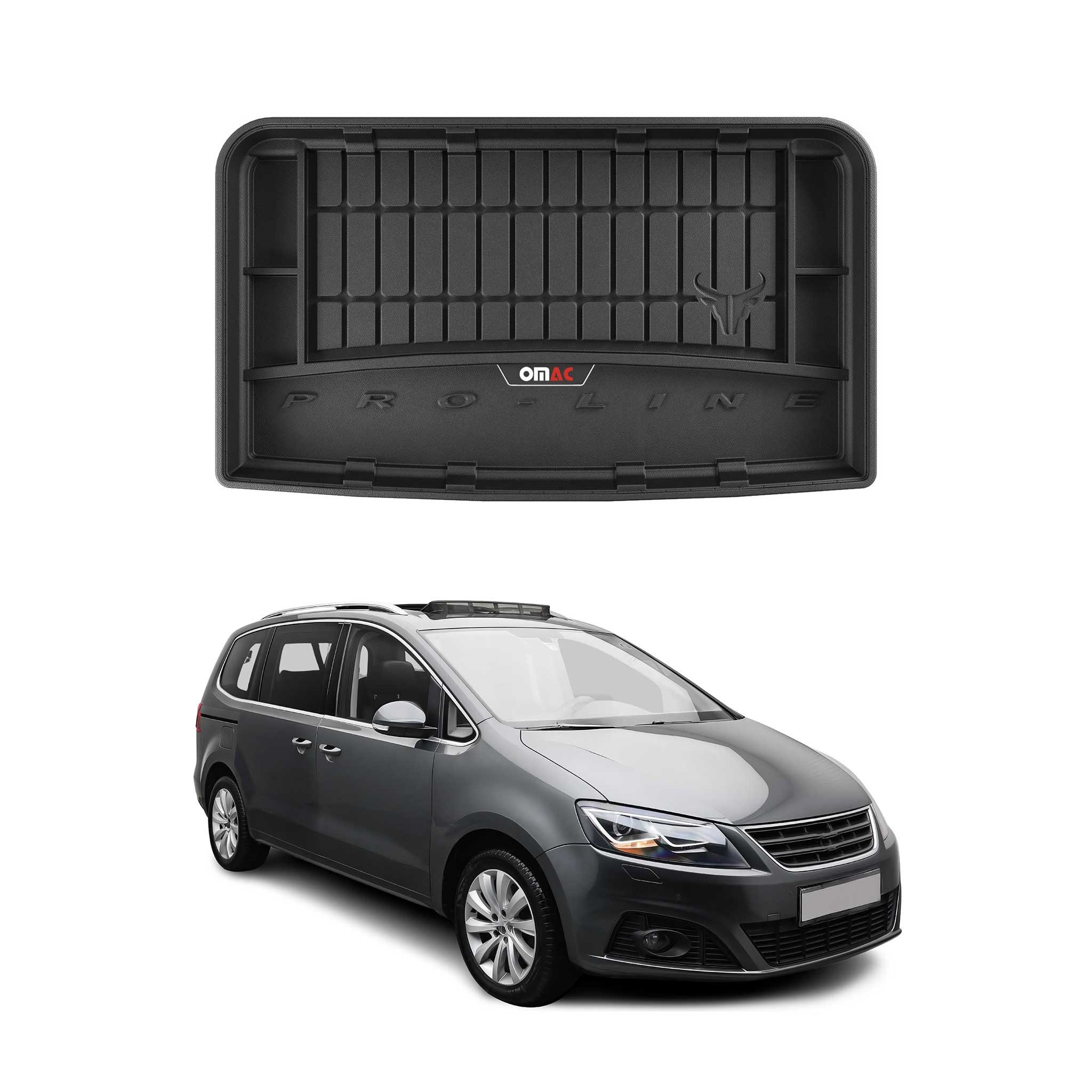 OMAC Kofferraummatte OMAC Kofferraumwanne für Seat Alhambra 2010-2020 TPE Schwarz (1 St), für Seat Alhambra 2010-2020 Nicht Klappbare 3.Reihe Seat Alhambra 2010-2020 Nicht Klappbare 3.Reihe, Einfache Installation,Antirutsch,Leicht zu reinigen,Leichtgewicht