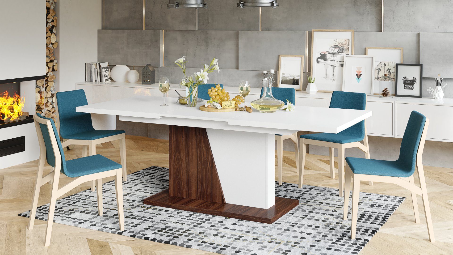 Mazzoni Esstisch Design Noble Noir Tisch günstig online kaufen