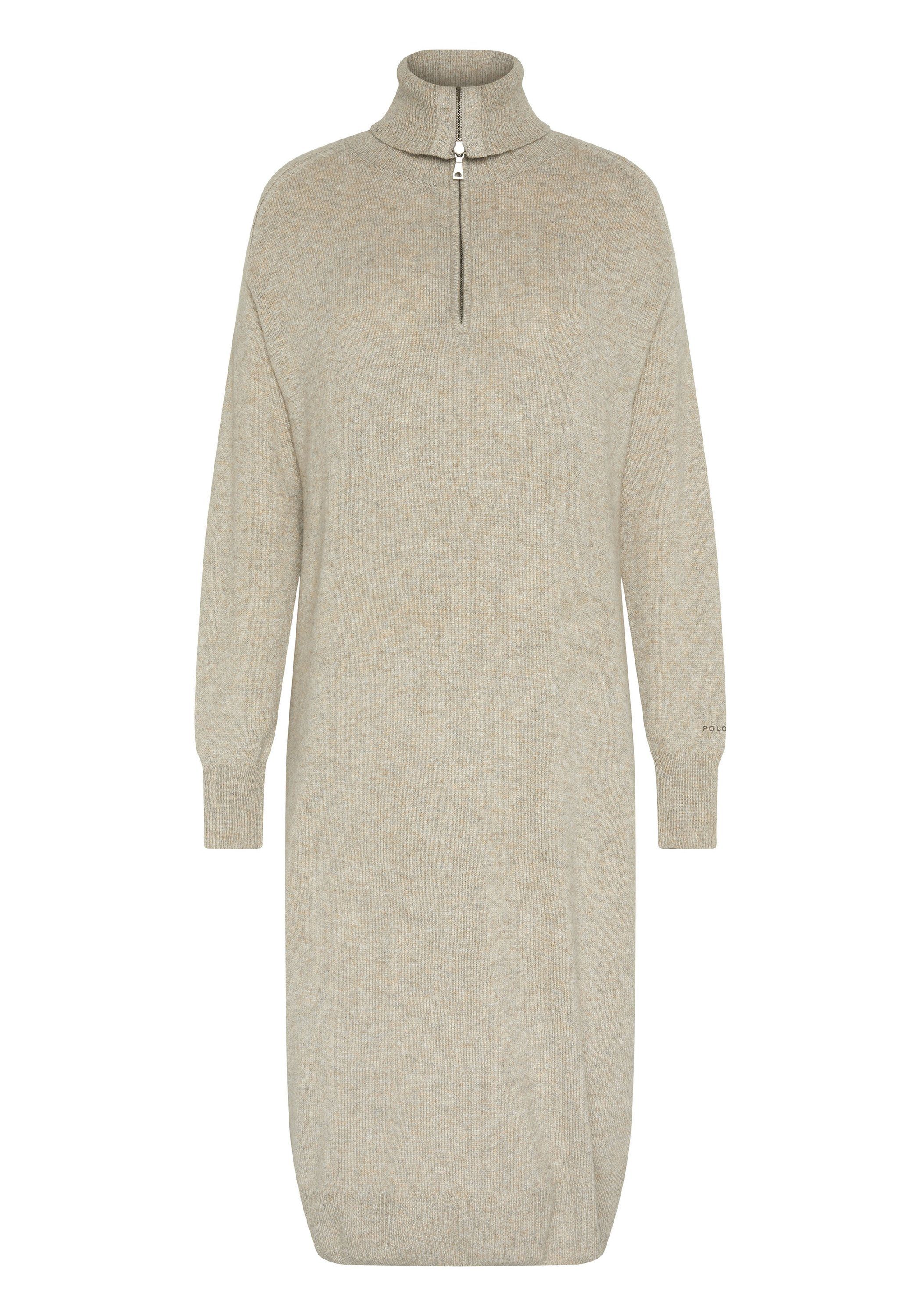 Polo Sylt Strickkleid mit Rollkragen und Zipper günstig online kaufen