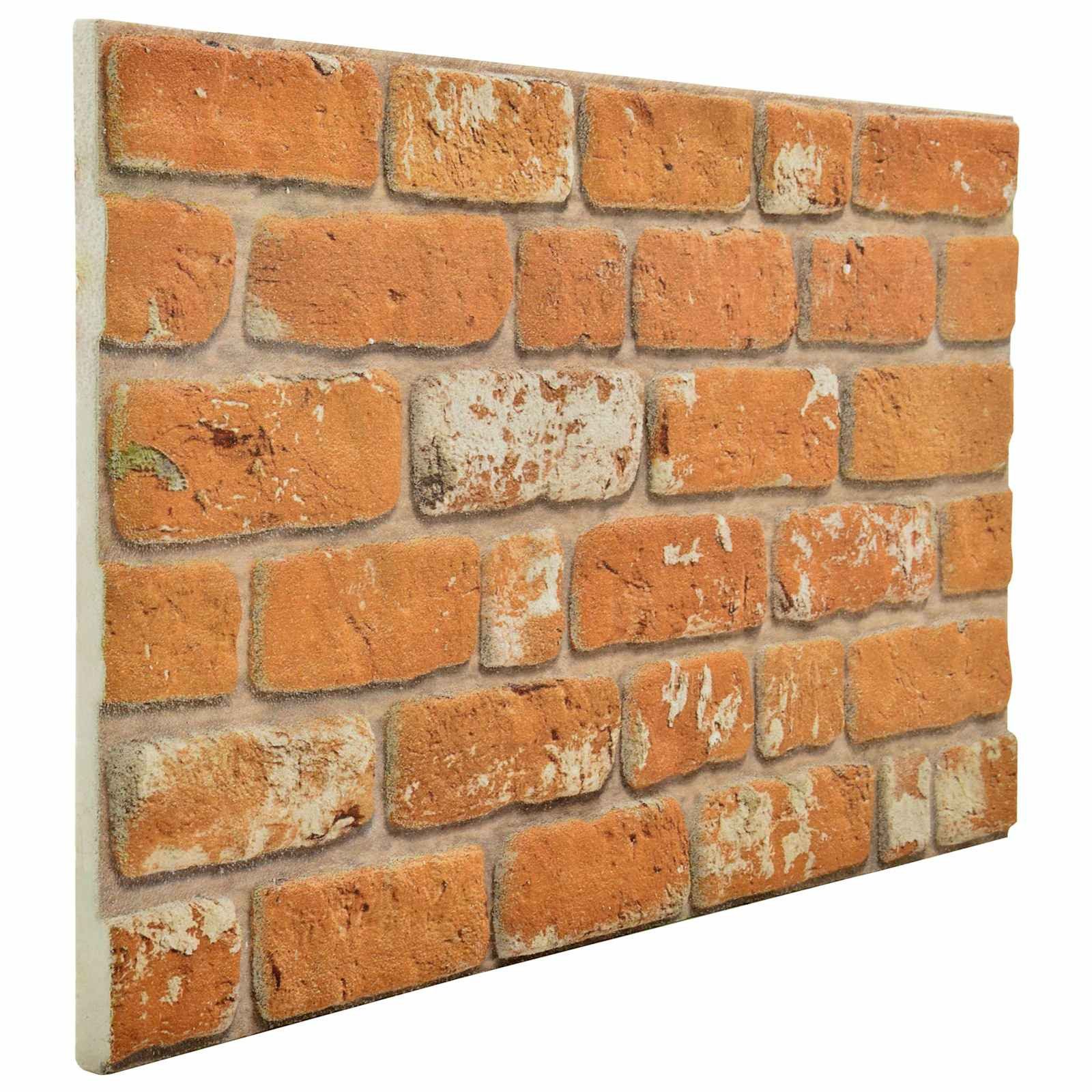 vidaXL Wandpaneel Wandpaneele 10 pcs Ziegel 100 x 50 cm EPS-Schaum, (10-tlg)