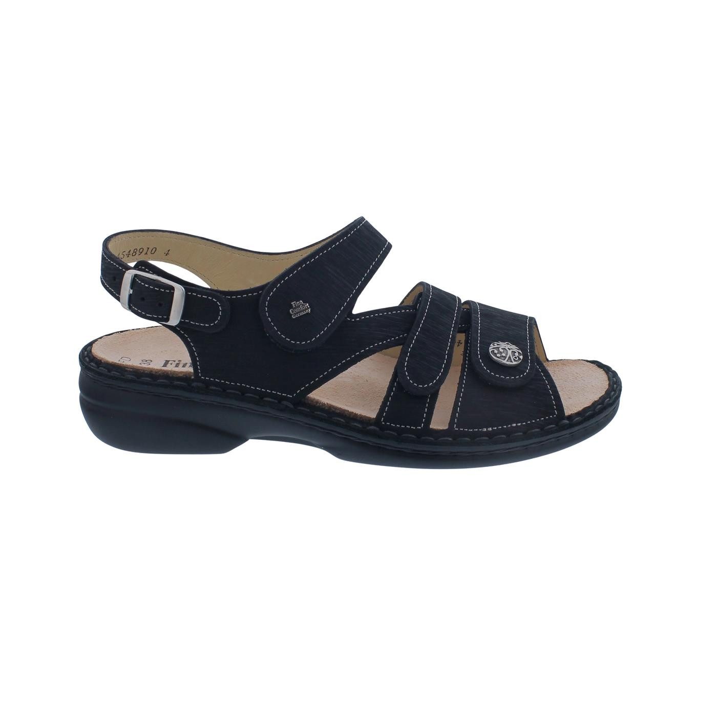 Finn Comfort Gomera Sandale 2562-816393, Astor (Nubukleder), schwarz Sandale
