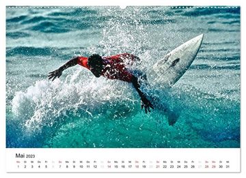 CALVENDO Wandkalender SURF PASSION 2023 Photos von Marion Koell (Premium, hochwertiger DIN A2 Wandkalender 2023, Kunstdruck in Hochglanz)