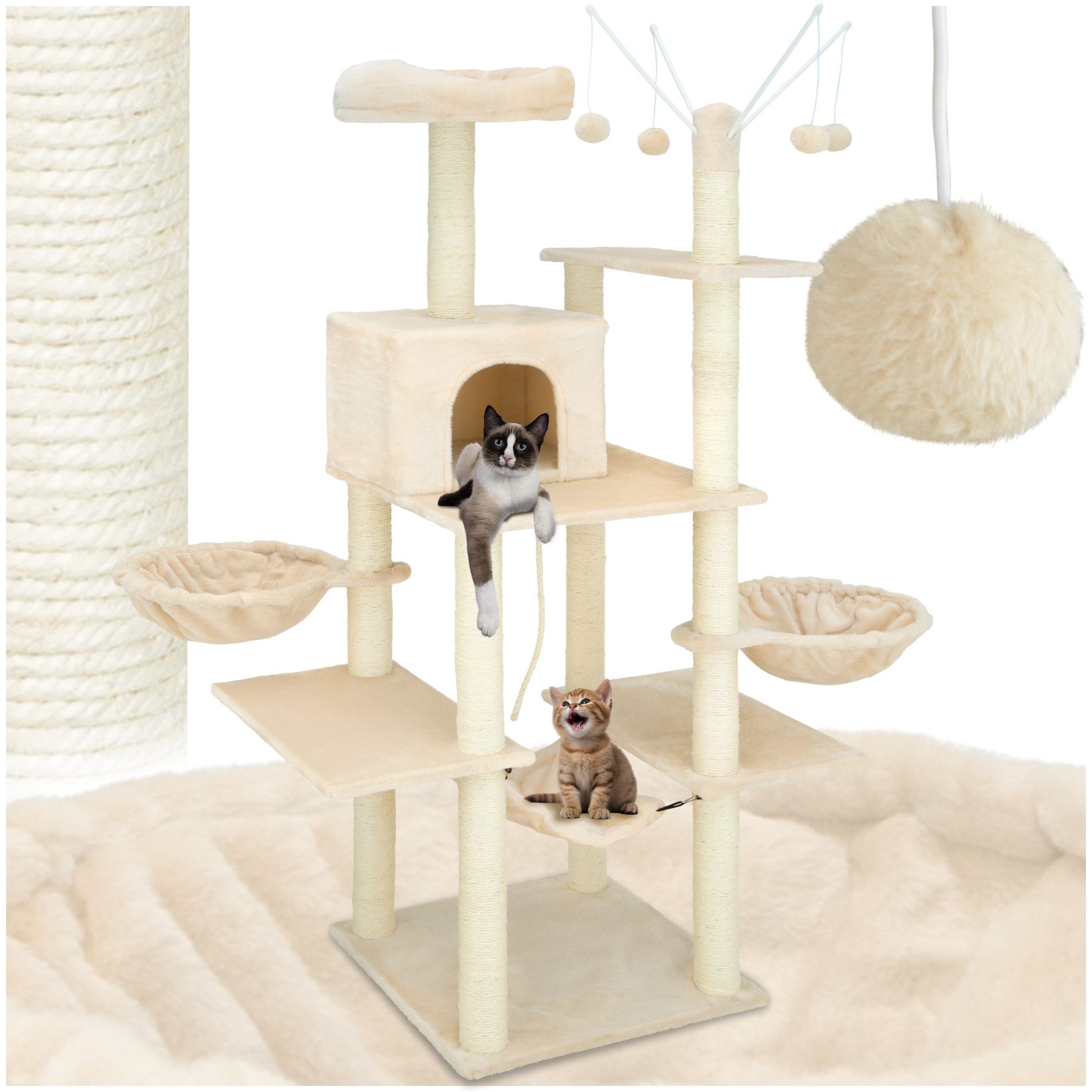 tectake Kratzbaum Katzenbaum Lilou 165 cm