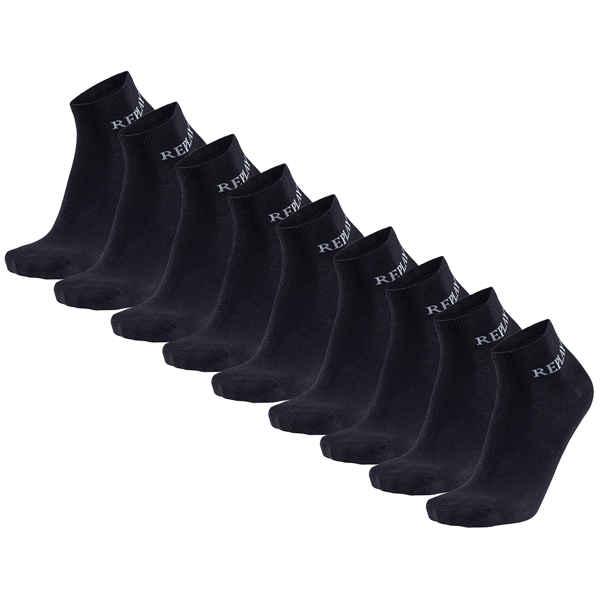 Replay Kurzsocken Unisex Socken 9er Pack Baumwollmischung (Packung, 9er Pack)