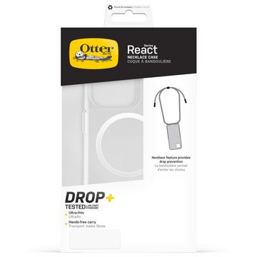 Otterbox Case zum Umhängen React Necklace Hülle für MagSafe für Apple iPhone 15 Pro, ultraschlanke, schützende Hülle mit verstellbarer Handykette