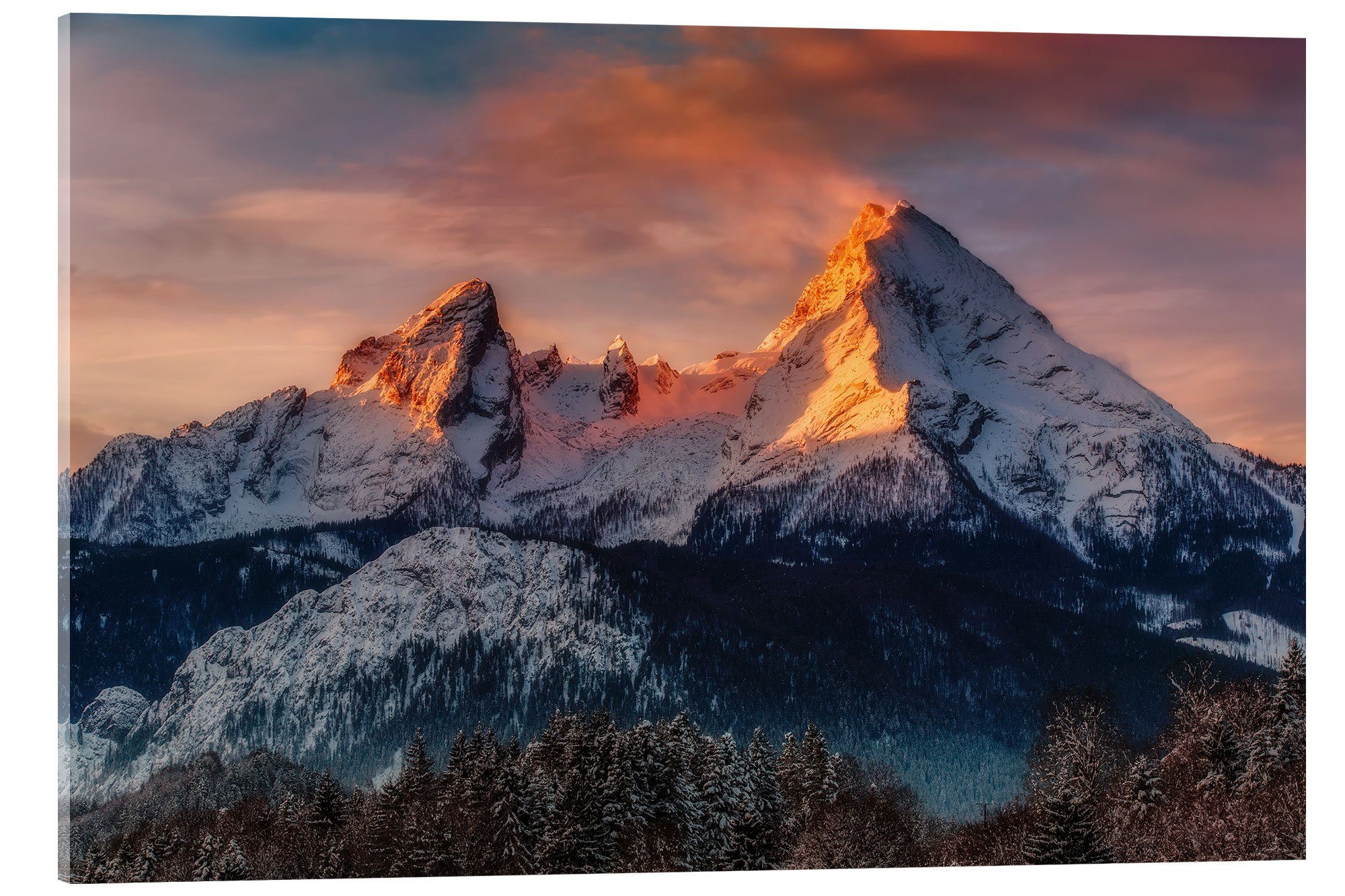 Posterlounge Poster Dieter Meyrl, Alpenglühen am günstig online kaufen