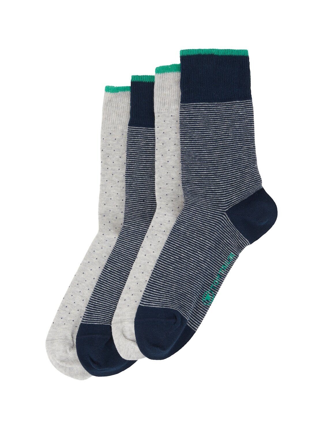 TOM TAILOR Socken Viererpack Socken mit Allover-Print (im Sechserpack)