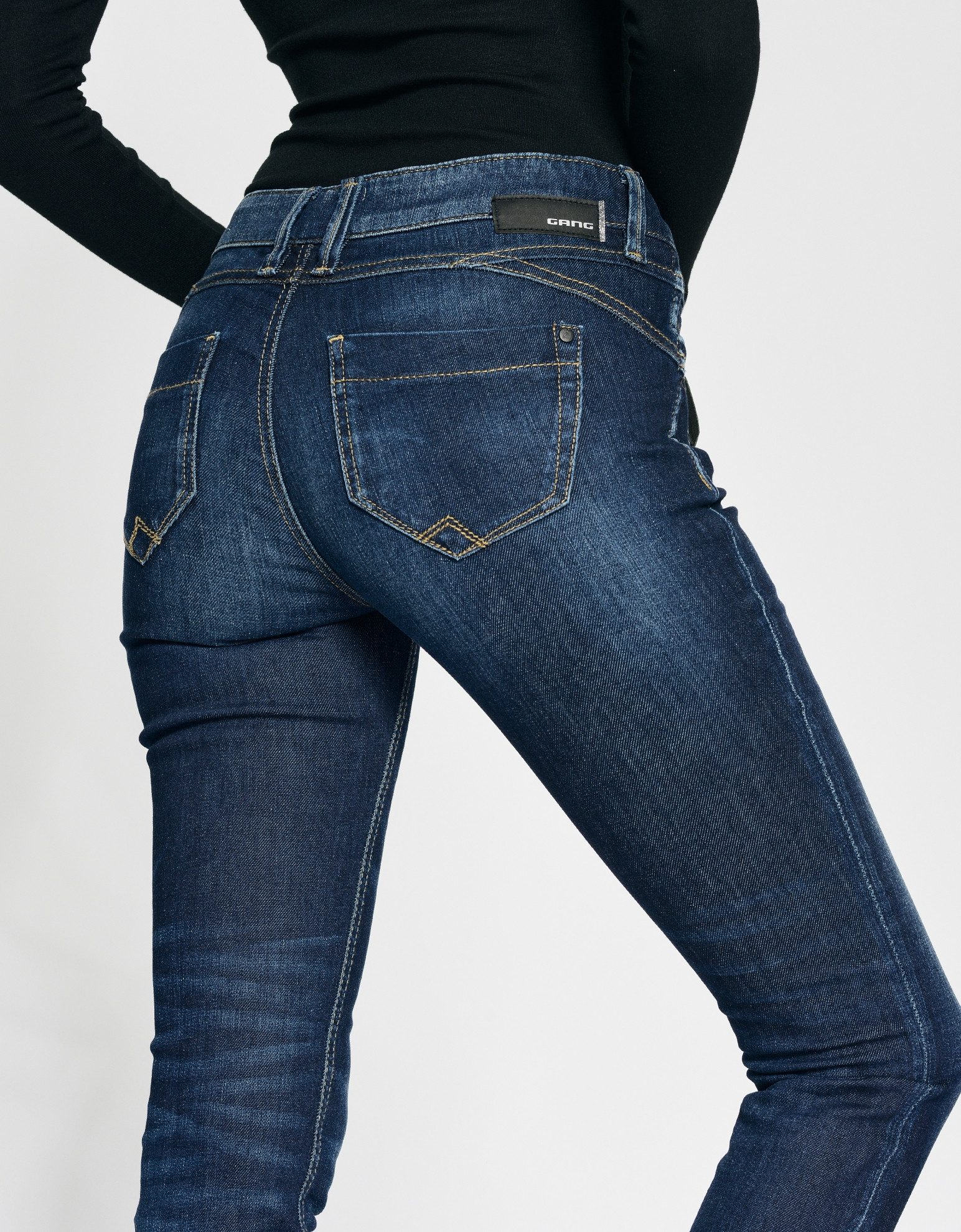 GANG Skinny-fit-Jeans 94NIKITA mit Zipper-Detail an der Coinpocket