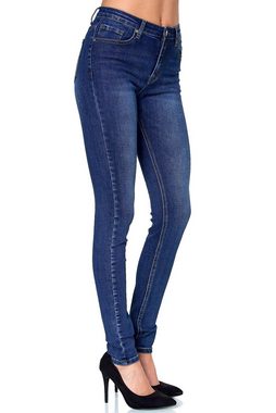 Elara Skinny-fit-Jeans Elara Damen Hose Skinny Stretch Jeans 3 Längen (1-tlg)