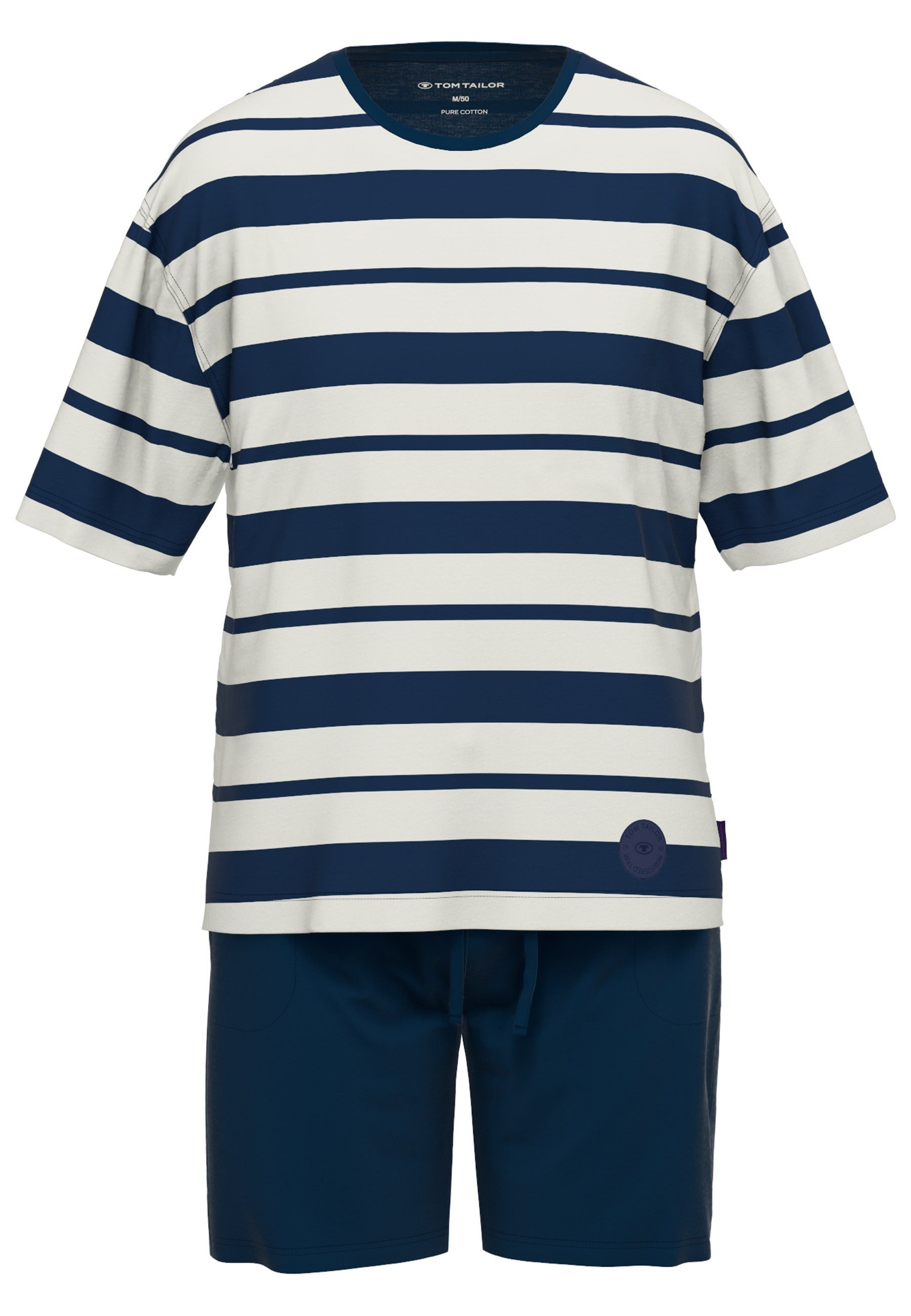 TOM TAILOR Shorty "Kilkenny" 2 Stk. tlg., Mit Muster, Kurzarm, Rundhalsauss günstig online kaufen