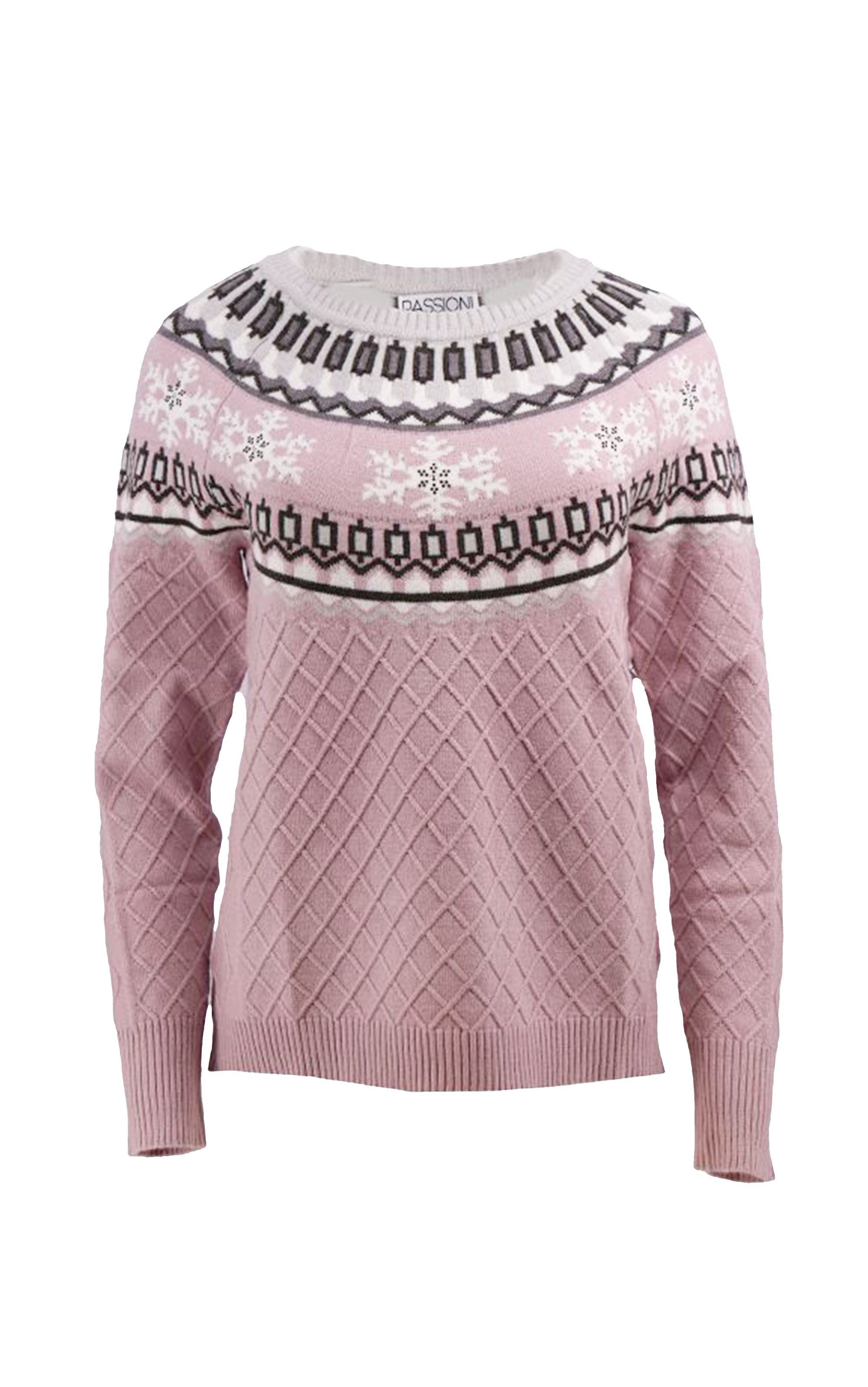 Passioni Strickpullover Norwegerpullover mit Strukturstrick günstig online kaufen