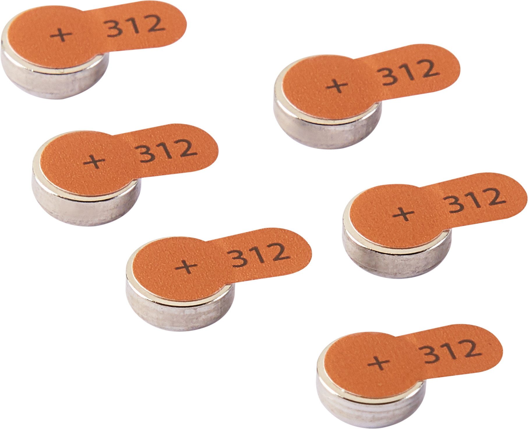 Intenso 60 Energy Ultra Typ 312 Zink-Luft Hörgerätebatterien im 6er Blister Knopfzelle