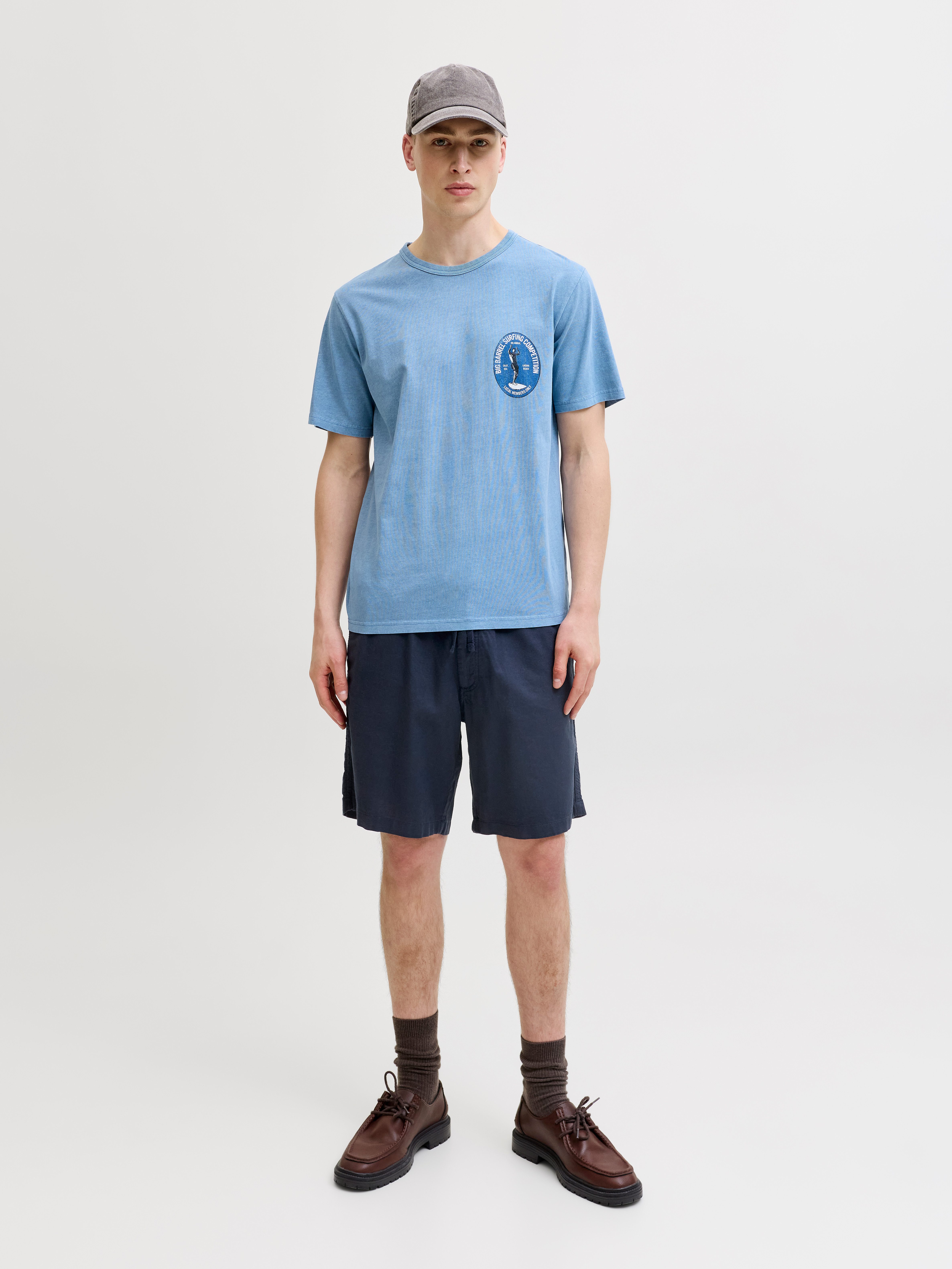 Jack & Jones Shorts JPSTJAIDEN HYBRID BONDI JOG SHORT REG SN Baumwollmischung, locker geschnitten