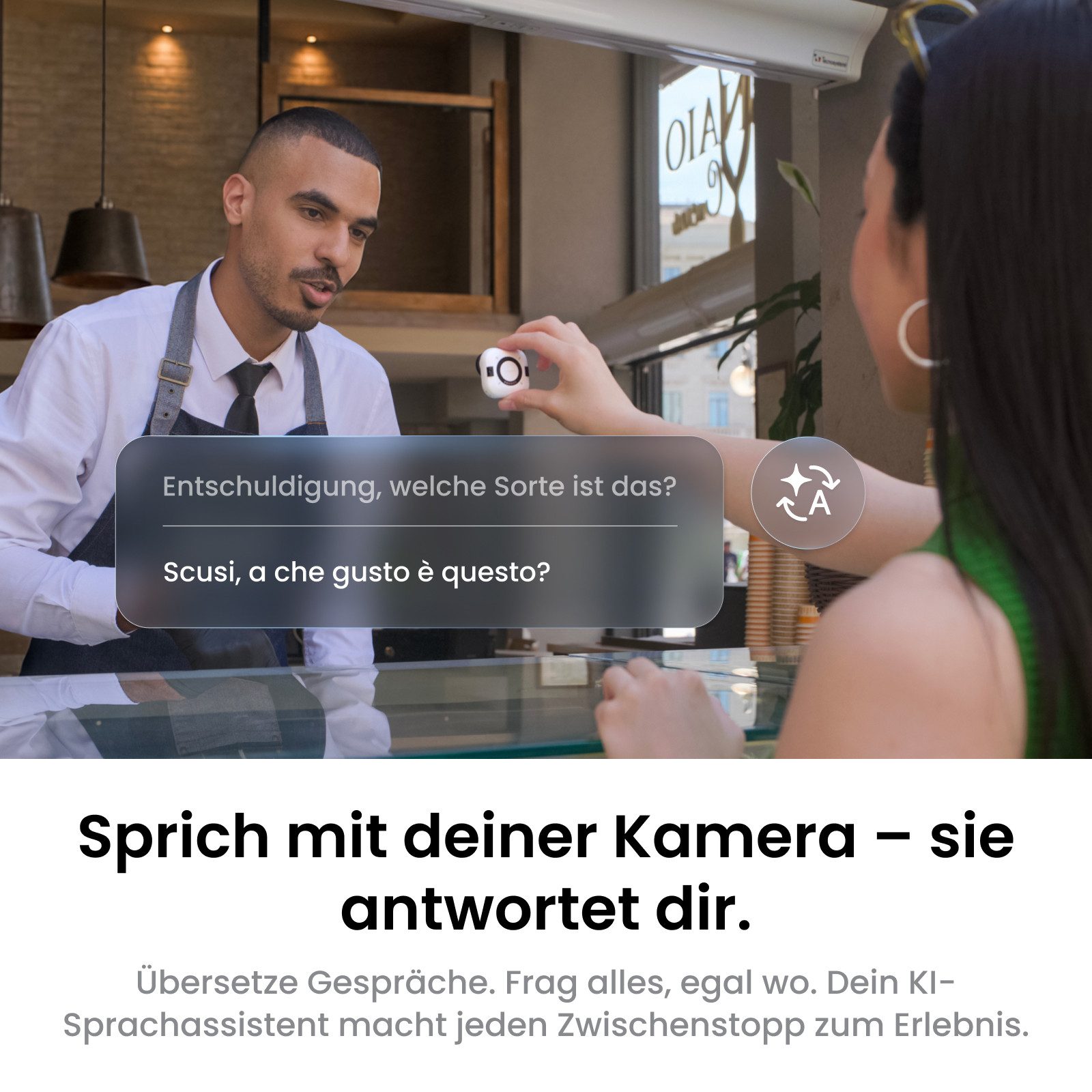 Insta360 Insta360 GO Ultra - freihändige 4K Mini-Cam Action Cam (4K Ultra HD, WLAN (Wi-Fi), Bluetooth) – Bild 2 von 5