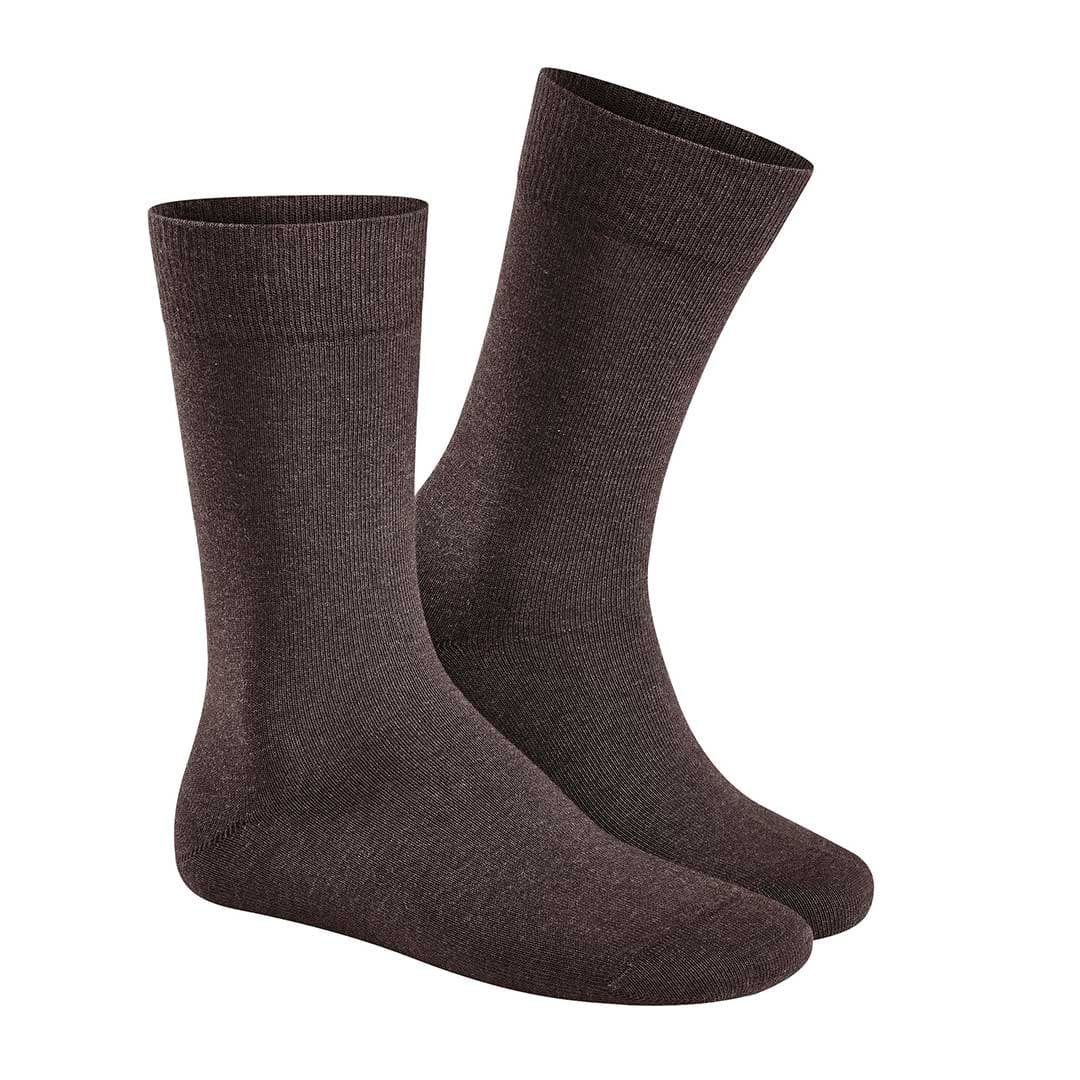 0778 ohne Hudson Basicsocken RELAX Herren Gummi Schwarzbraun Baumwollsocken COTTON (1-Paar)