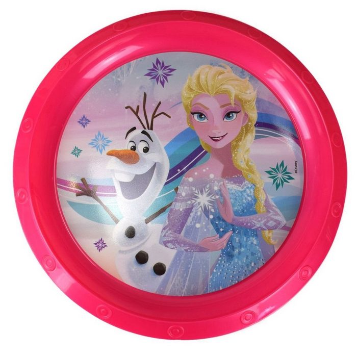 Stor Geschirr-Set Plastikteller Ø22 für Kinder Disney Frozen oder Peppa Wutz