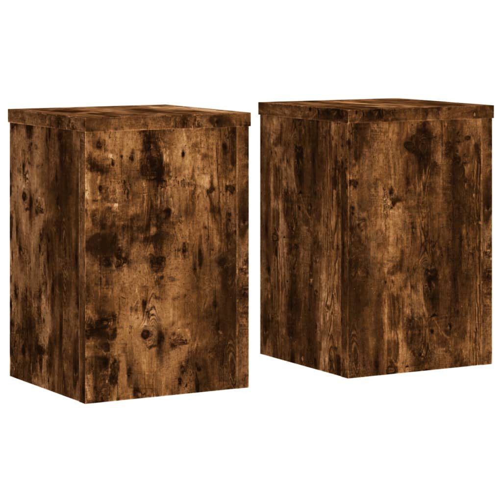 vidaXL Blumenständer Pflanzenständer 2 Stk. Räuchereiche günstig online kaufen