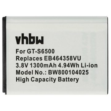 vhbw kompatibel mit Samsung Galaxy SCH-i579, Jena, SCH-I569, Mini II, Smartphone-Akku Li-Ion 1300 mAh (3,7 V)