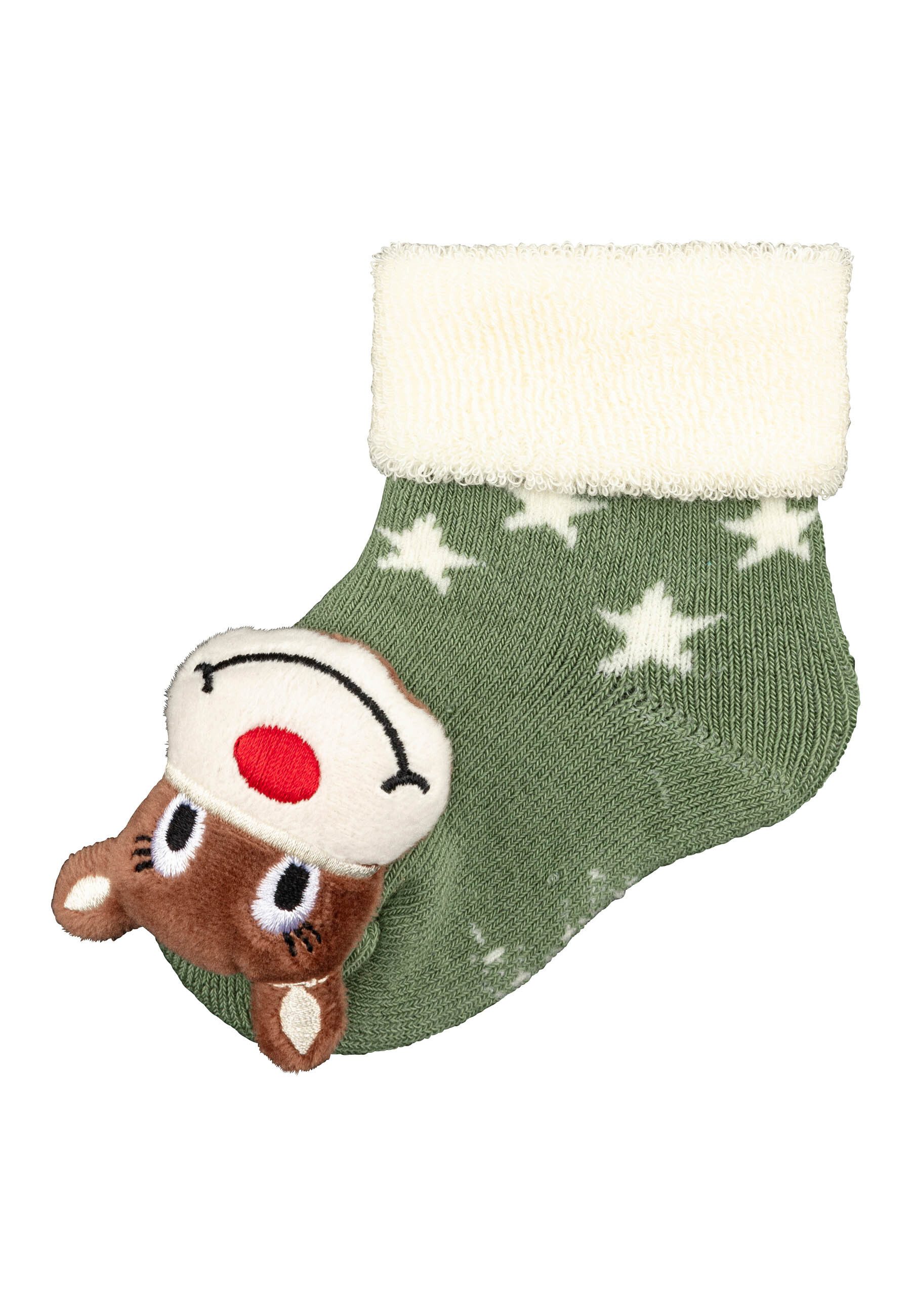 Sterntaler® Rasselsocke Baby Rasselsocken Weihnachten
