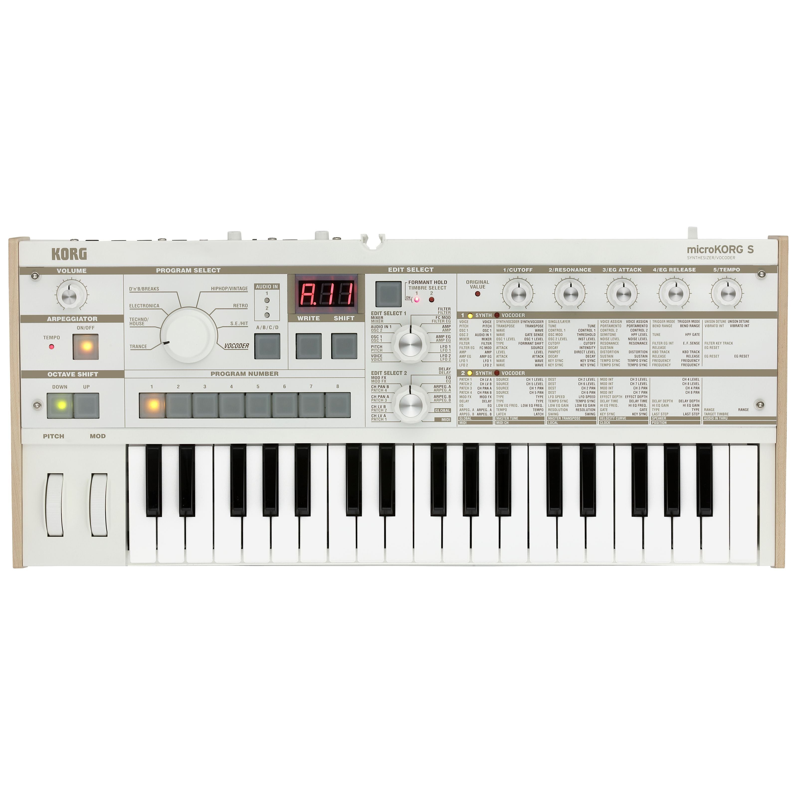 Korg Synthesizer (micro S), micro S - Virtual Analog Synthesizer