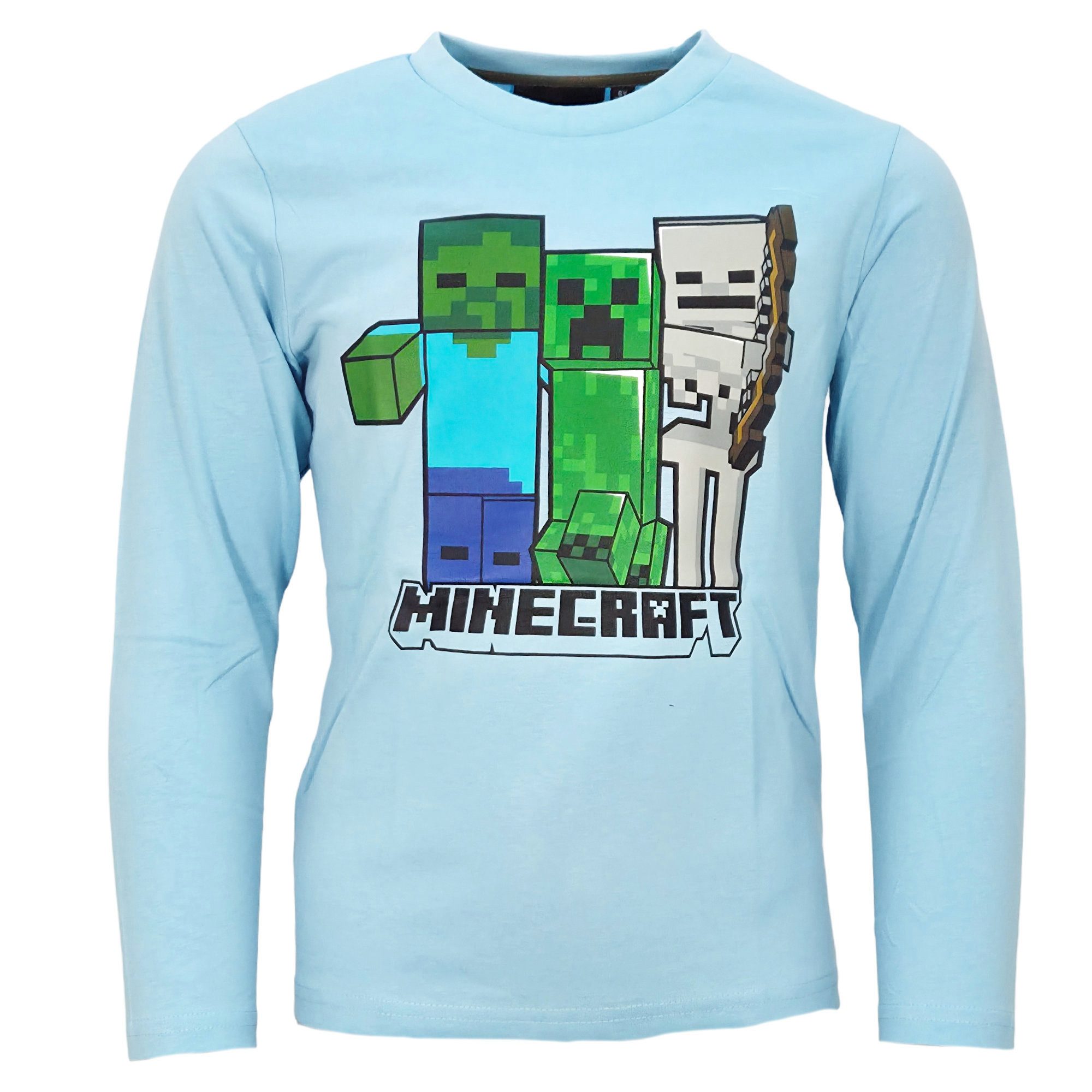Langarmshirt Minecraft Creeper Gamer Kinder Jungen langarm Shirt