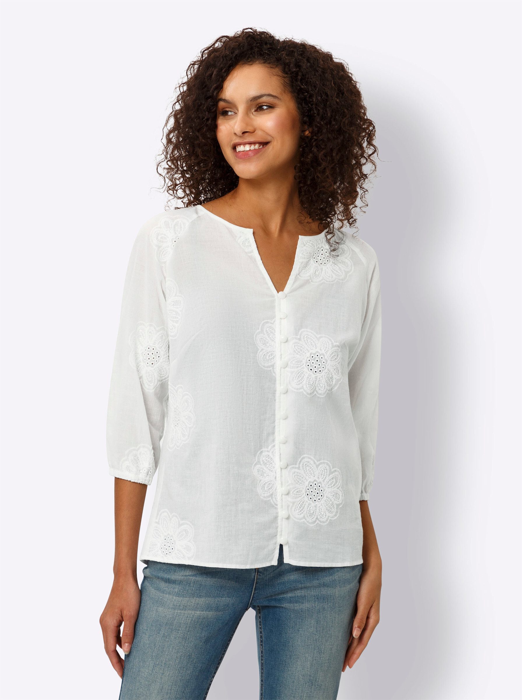 Klassische Bluse Baumwollbluse