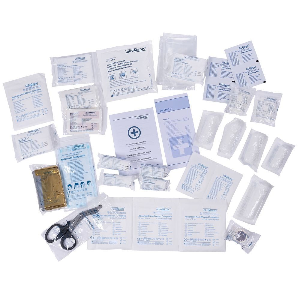 Ultramedic Erste-Hilfe-Koffer Erste-Hilfe-Koffer ultra Box Basic nach DIN 13157, Robustes Material für hohe Langlebigkeit
