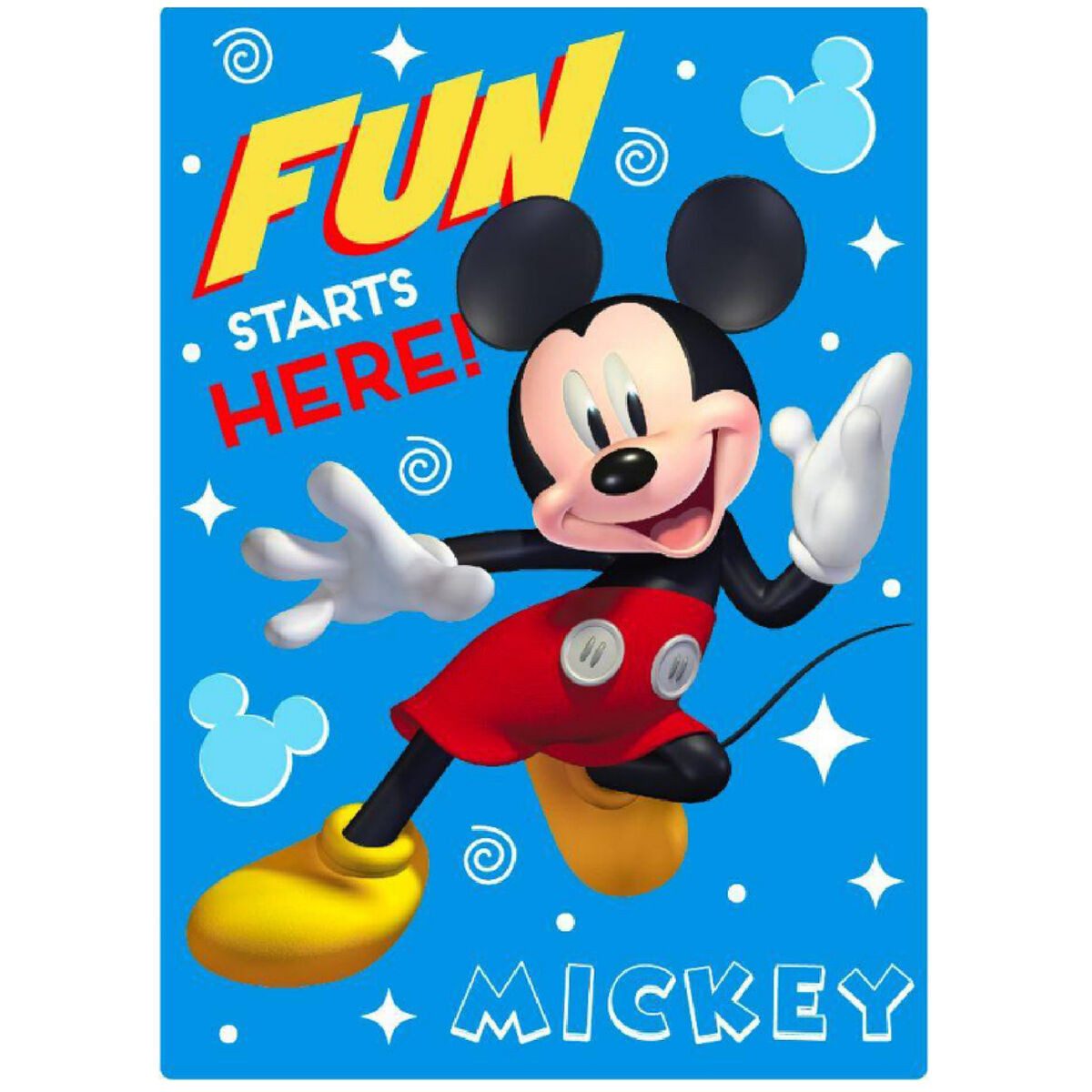 Wohndecke Decke Mickey Mouse Only one 100 x 140 cm Marineblau Polyester, Disney Mickey Mouse