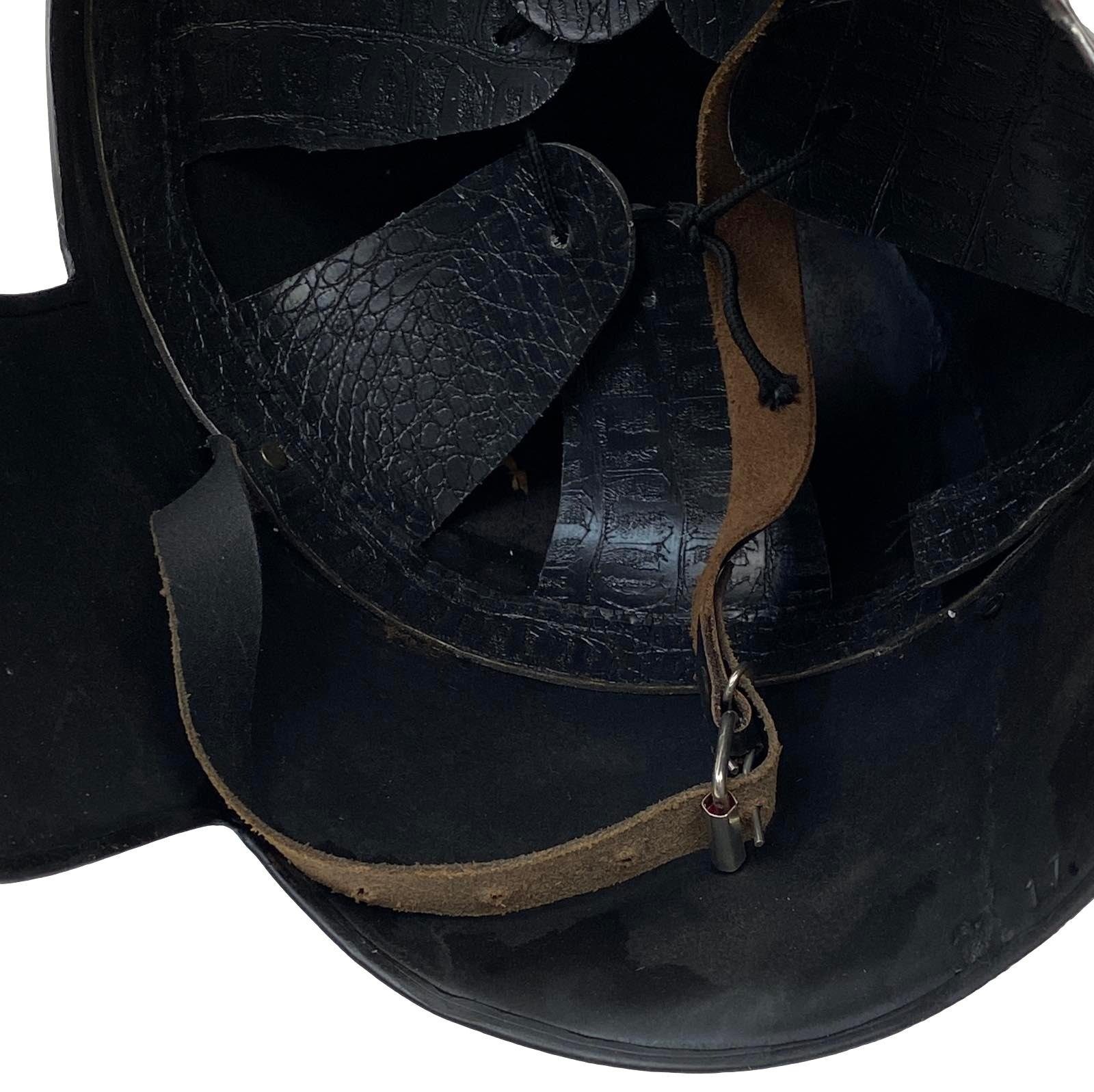 Aubaho Krieger Antik-S Dekoobjekt Helm Metall Spartanerhelm LARP Dekoration Rüstung 43cm